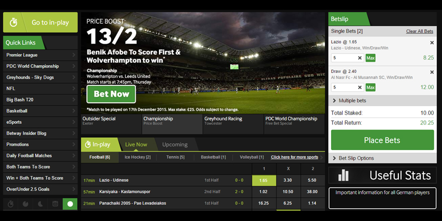 Betway Sports review 1