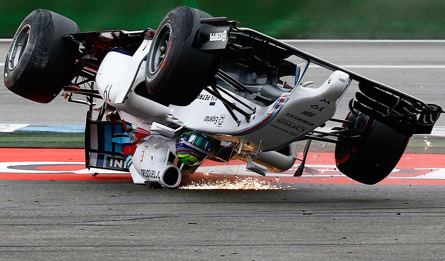 F1 Car Crashes