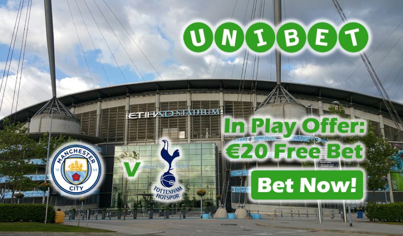 In Play Offer - Man City v Tottenham